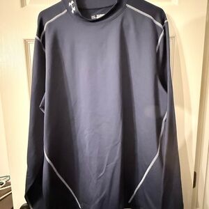 Under Armour Navy ColdGear Fitted Top- long sleeve